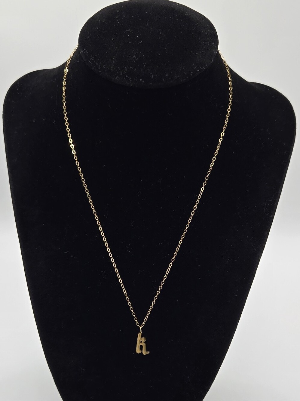 14 Gold Filled Initial 'k' Pendant Necklace